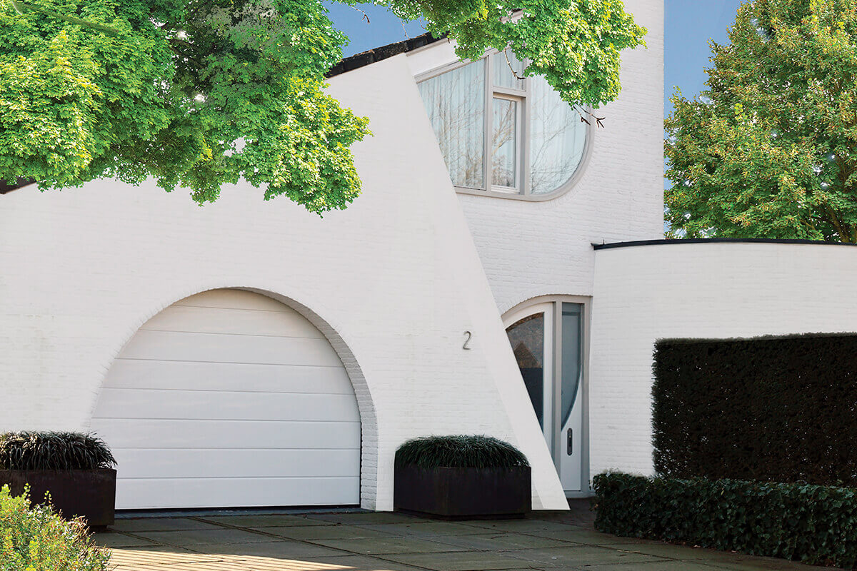 Garagedeur afgeronde vorm