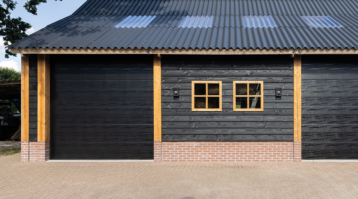 Garagedeur wood-structure